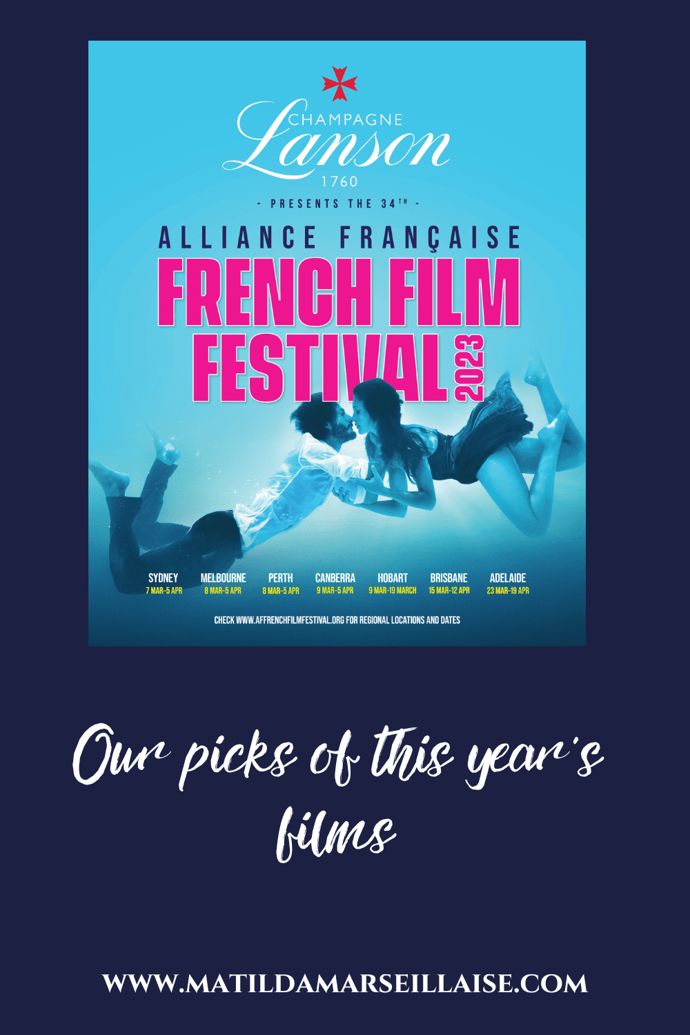 Our picks from the Alliance Française French Film Festival 2023 program