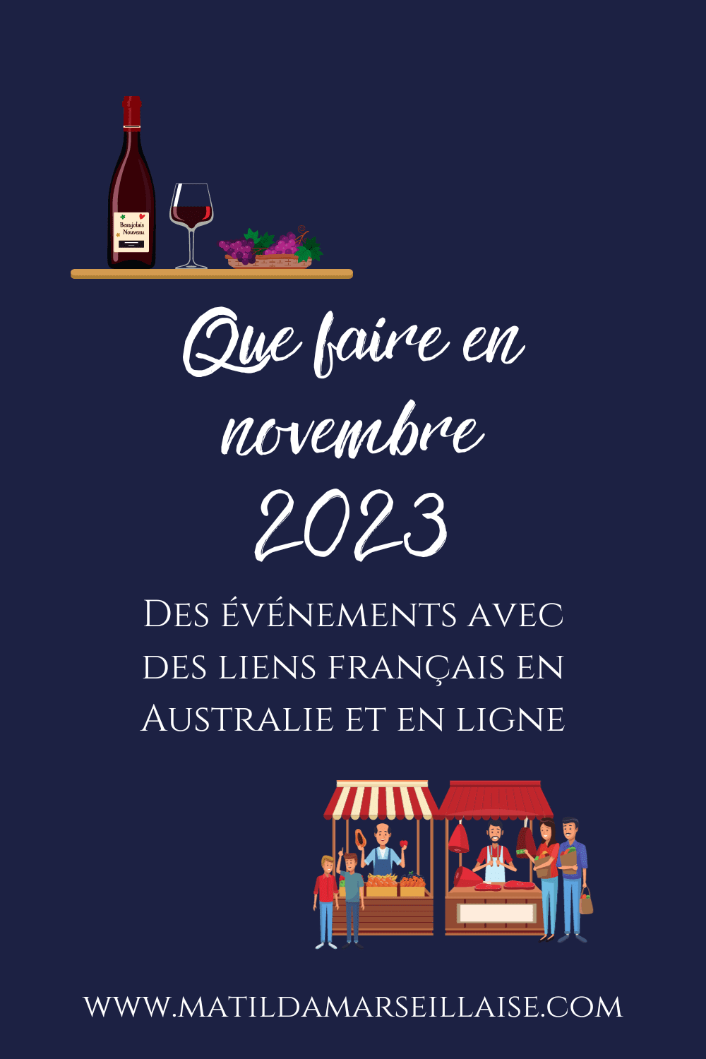 Que faire en novembre 2023 – les évènements français et francophones en Australie