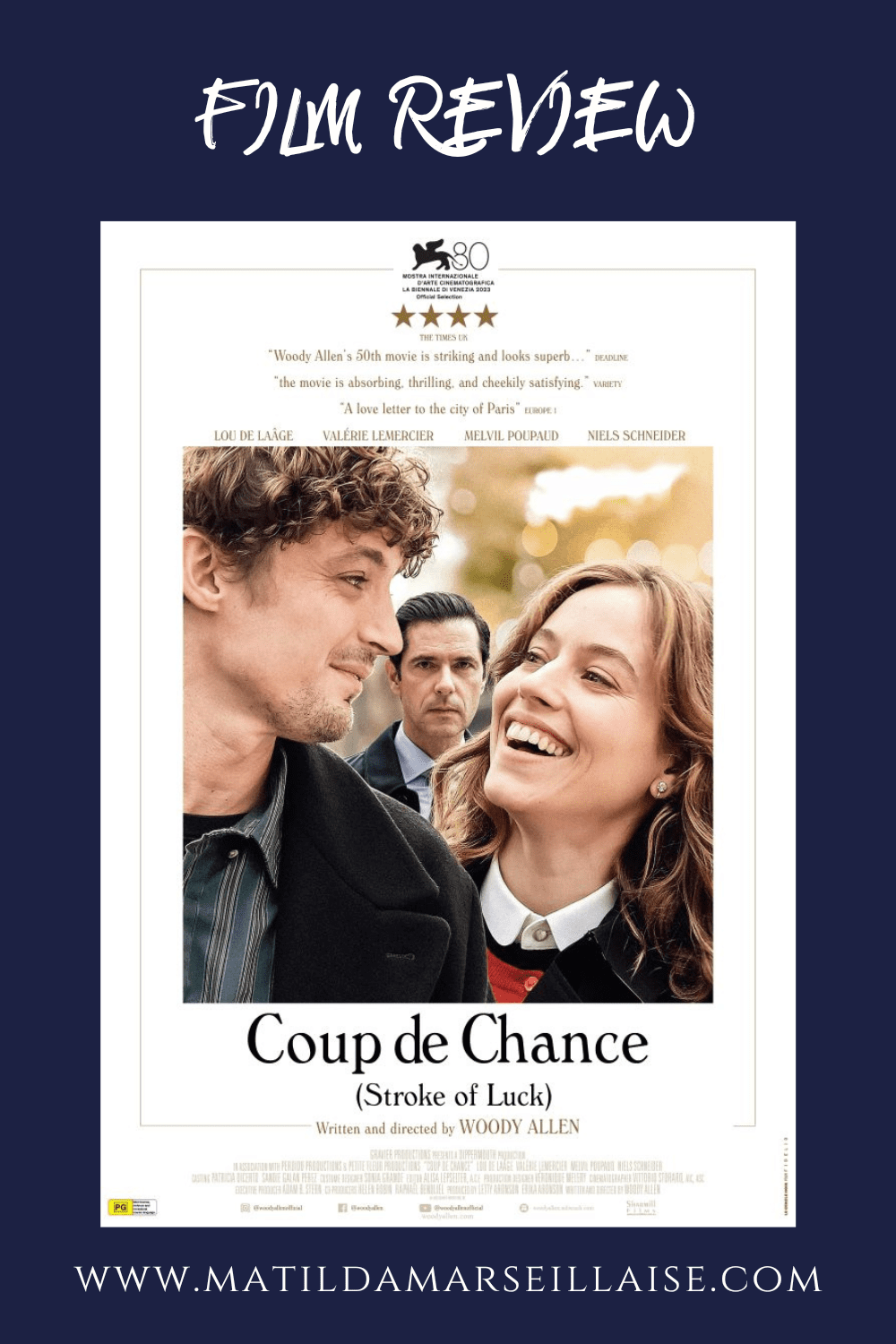 Woody Allen’s Coup de chance: don’t bet on this film