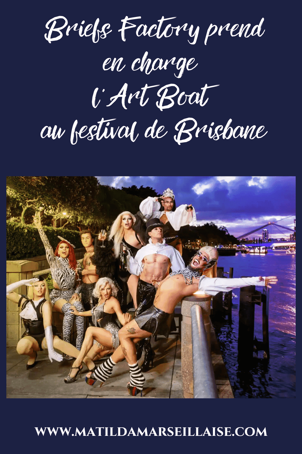 Montez à bord pour un spectacle : Découvrez l’Art Boat avec Briefs Factory au festival de Brisbane !