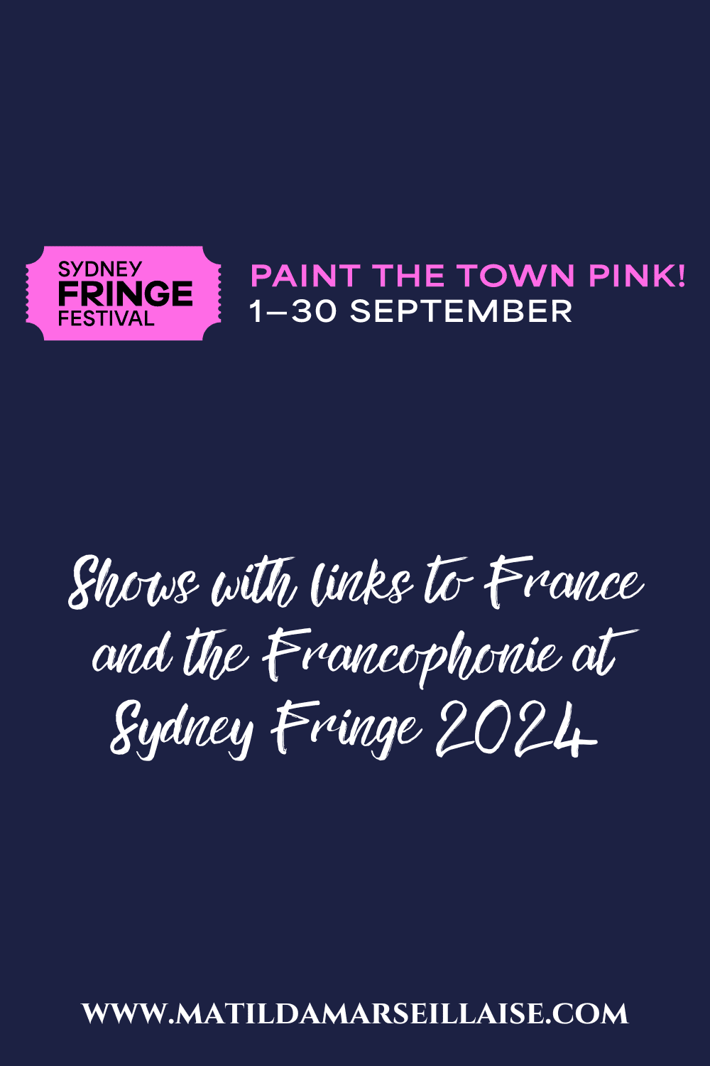 14 shows with French and Francophone links to see at Sydney Fringe 2024