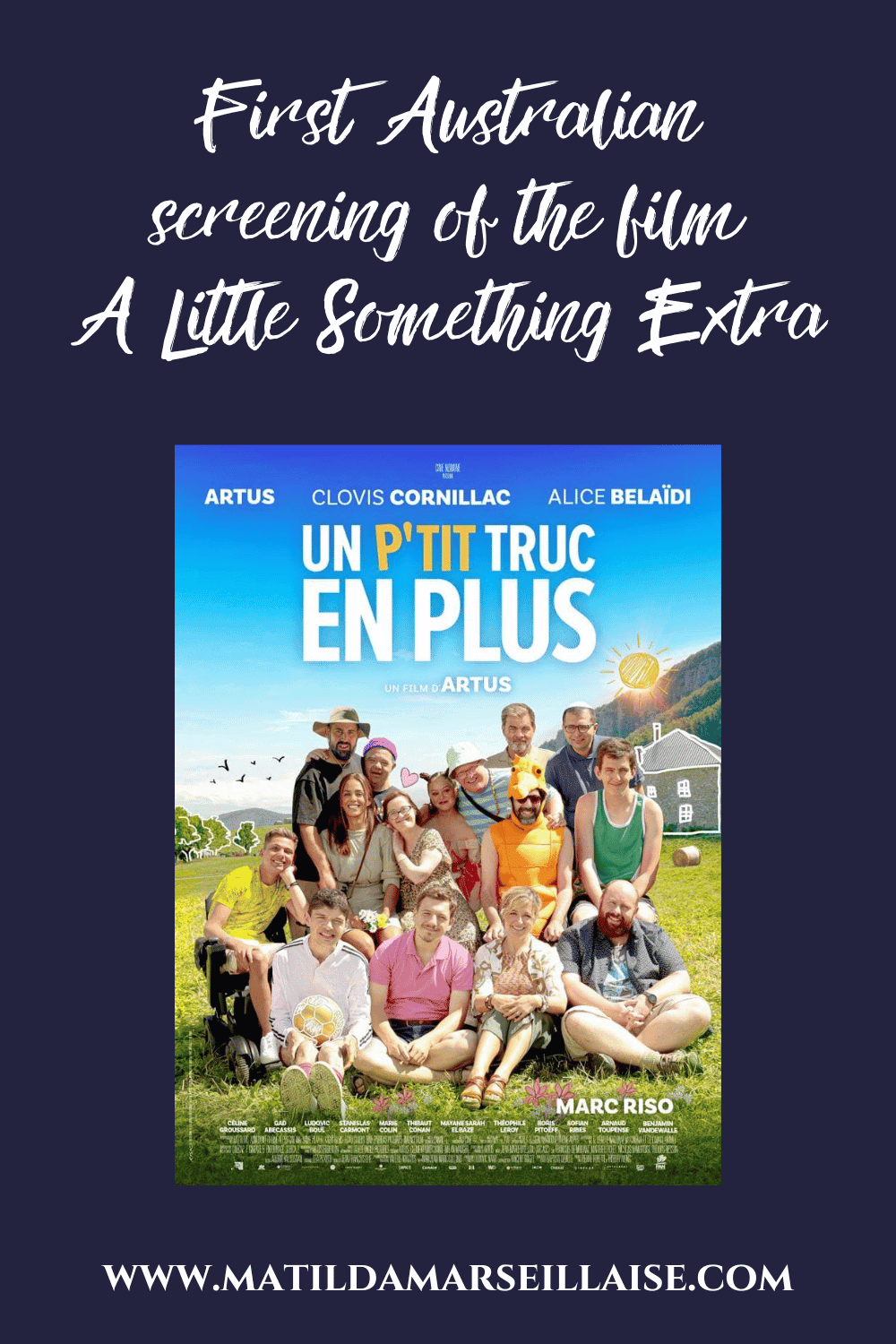 Watch the French film A Little Something Extra before anyone else this Tuesday in Melbourne