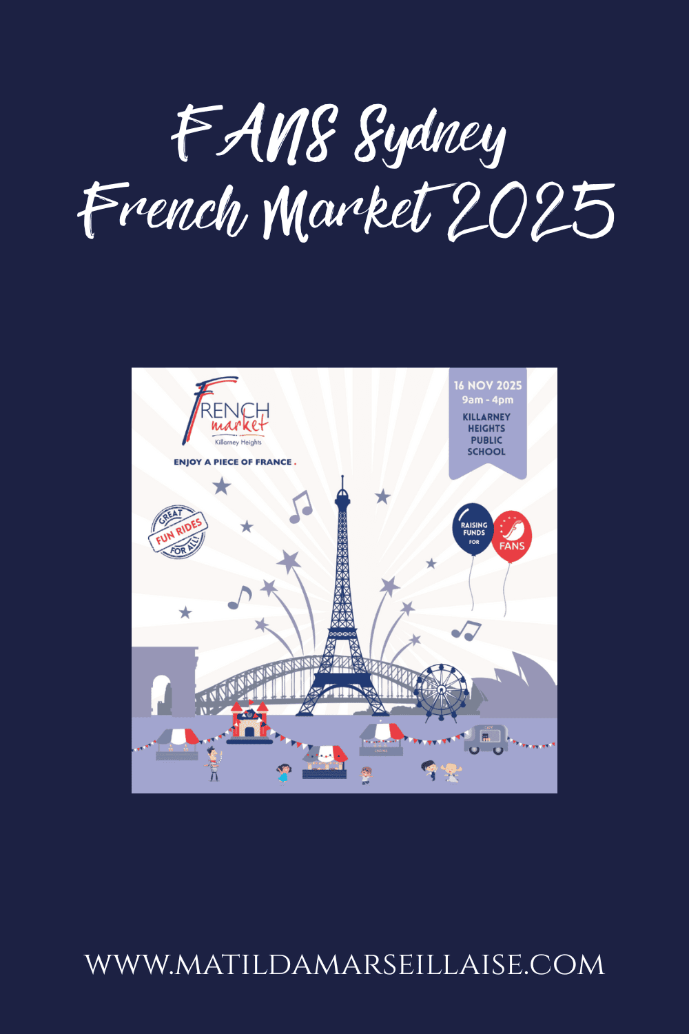 Sydney’s biggest French market, the FANS Sydney French Market 2025, is on this weekend!
