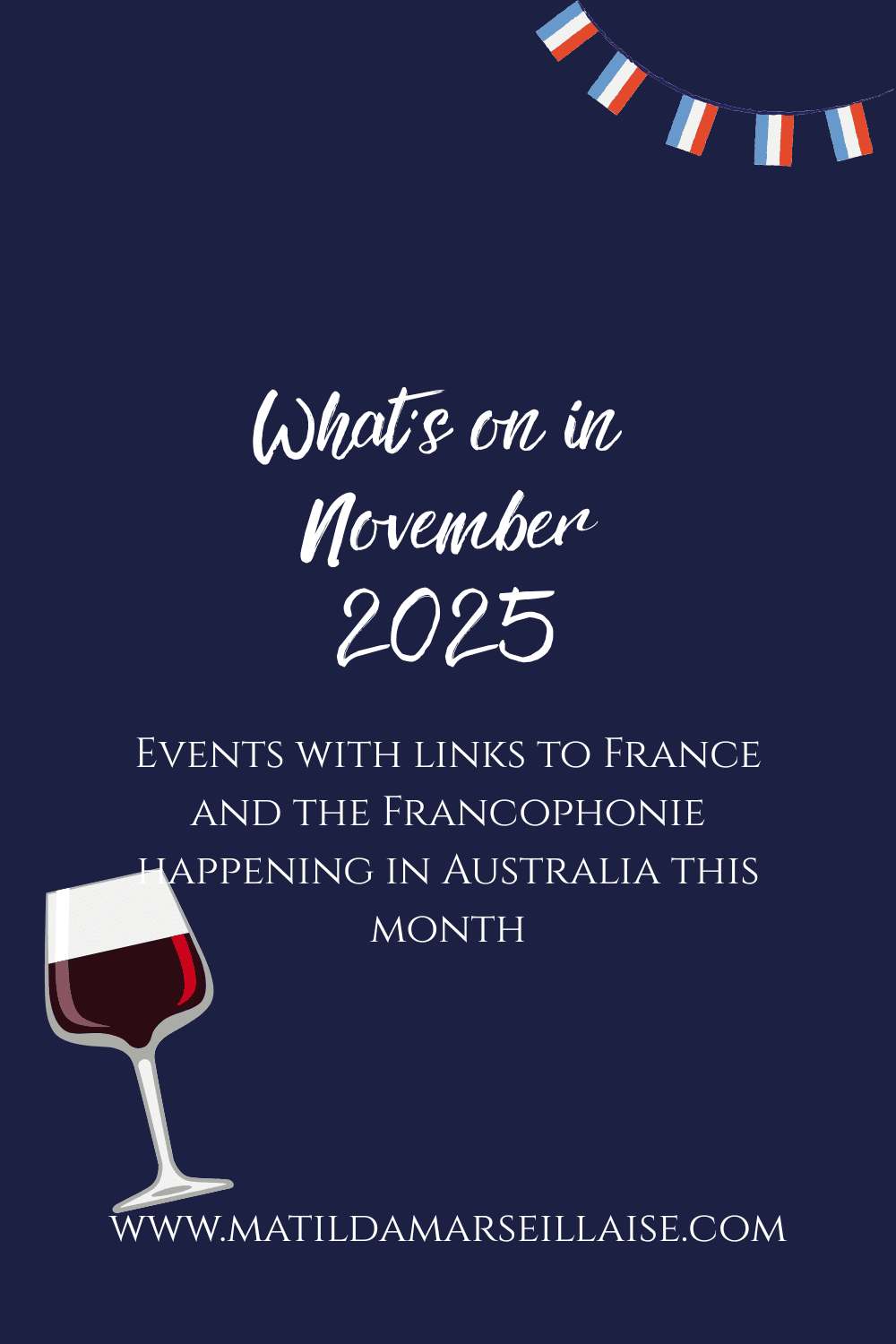 What’s on in November 2025 – events with links to France and the Francophonie happening in Australia this month